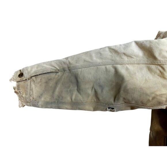 Vintage Carhartt Detroit Chore Jacket Size 44 – Blanket Lined, Distressed Workwe - Picture 11 of 12
